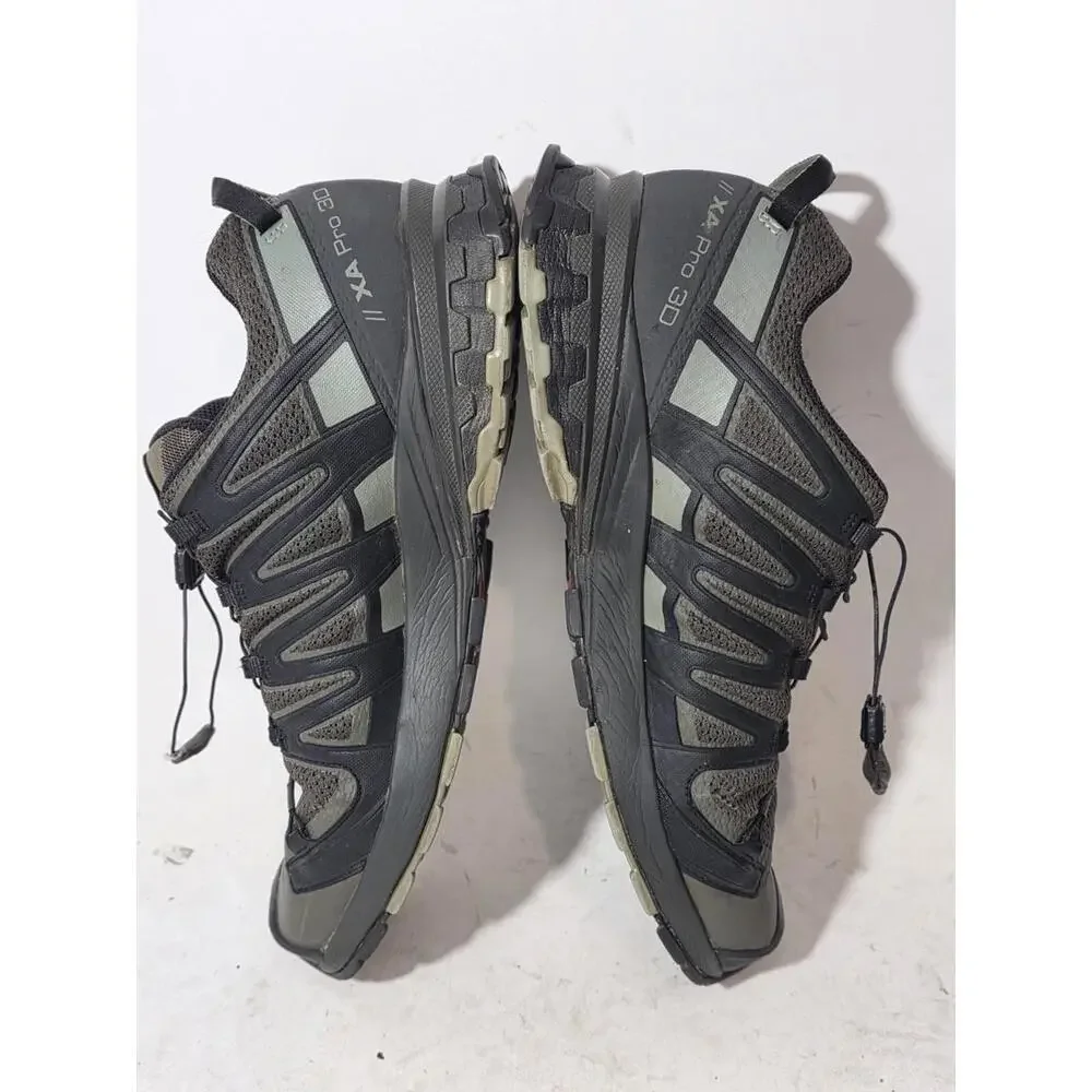 SALOMON PRO 3D sneakers shoes green hiking fitness mens sz 14 READ